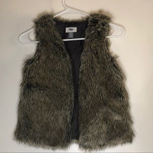 Faux fur vest